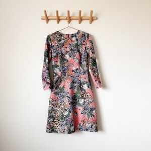 Iten Klairie Floral Animal Print Dress
